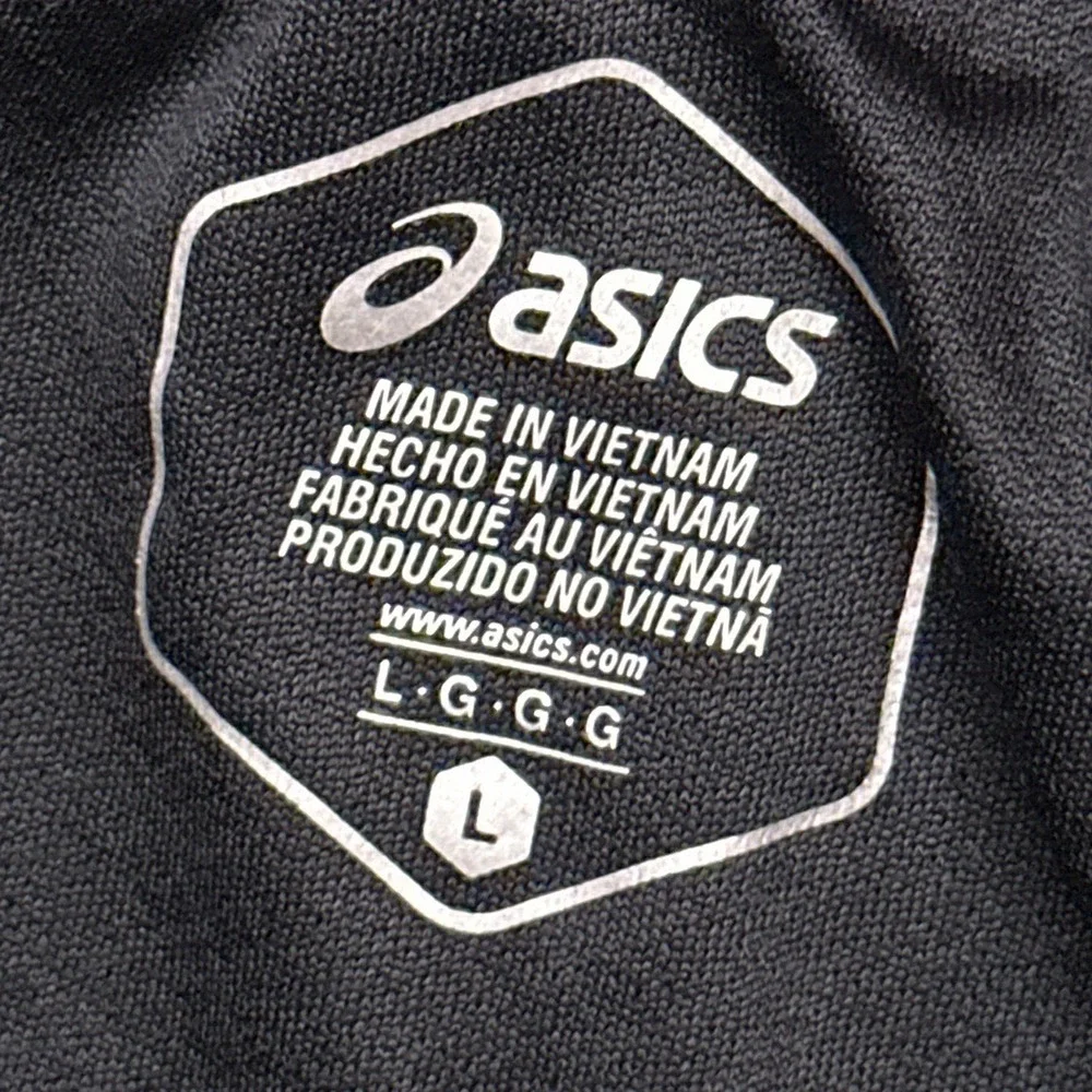 ASICS Piped Run Running Shorts Womens Large Gray Camo‎ Lightweight 2.5